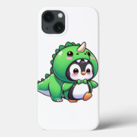 Kawaii Penguin in Dino Disguise