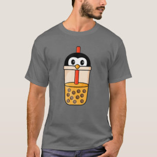 Kawaii Penguin Lieben Blubble Tea Funny Boba T-Shirt