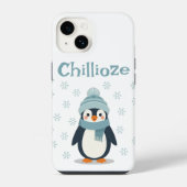 Kawaii Penguin Phone Case - Chillioze Niedlich Win iPhone Hülle (Rückseite)