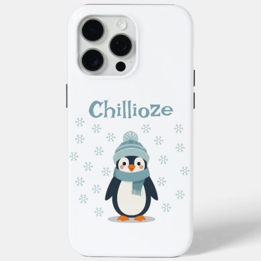 Kawaii Penguin Phone Case - Niedliche Winterabdeck (Rückseite)