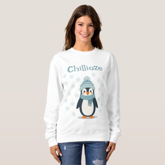 Kawaii Penguin T - Shirt - Chillioze Winter T-Shir (Vorne ganz)