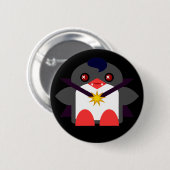 Kawaii Penguin Vampire Button (Vorne & Hinten)