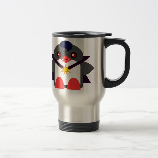 Kawaii Penguin Vampire Reisebecher (Rechts)