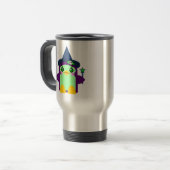 Kawaii Penguin Witch Reisebecher (Vorderseite Links)