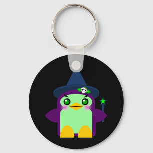 Kawaii Penguin Witch Schlüsselanhänger