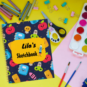 Kawaii Personalisiertes Kinderbuch Notizblock