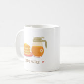 Kawaii Pfannkuchen-und Ahorn-Sirup-Paar-Tasse Kaffeetasse (Vorderseite Links)