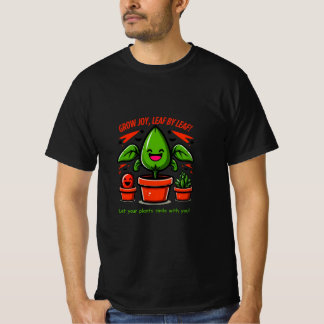 Kawaii Pflanze Design - Lächelnde Kakteen, Sukkule T-Shirt