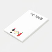 Kawaii Pho Don't Pho-Get Forget Punny Noodles Post-it Klebezettel (angewinkelt)