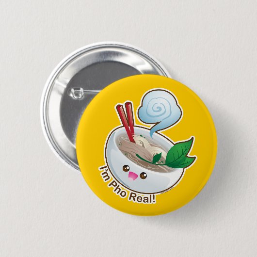 Kawaii Pho wirklich Button (Vorne & Hinten)