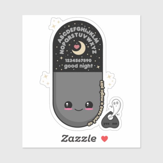 Kawaii Pill Spirit's Board  Aufkleber (Blatt)