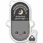 Kawaii-Pillen-Geist Board  Aufkleber (Vorderseite)