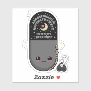 Kawaii-Pillen-Geist Board  Aufkleber