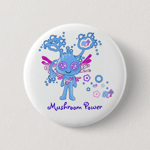 Kawaii Pilz-Power-Knopf Button
