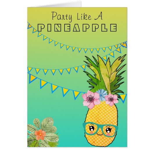 Kawaii Pineaple Tropical Beach Party Food Themed (Vorne)
