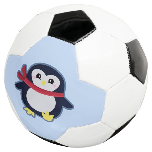 Kawaii-Pinguin Fußball (Dreiviertel)