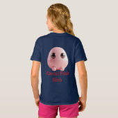 Kawaii Pink Blob — Cute 3D Character  T-Shirt (Schwarz voll)