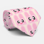 KAWAII PINK BUNNY HAPPY RABBBIT KRAWATTE (Gerollt)