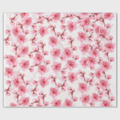 kawaii pink cherry blossoms geschenkpapier (Flach)