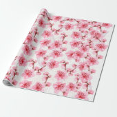 kawaii pink cherry blossoms geschenkpapier (Ungerollt)