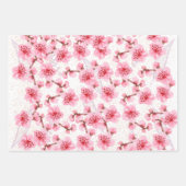kawaii pink cherry blossoms geschenkpapier set (Vorderseite)