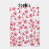 kawaii pink cherry blossoms geschirrtuch (Vertikal)