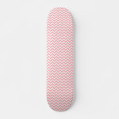 Kawaii Pink Geometric Wave Skateboard (Vorne)