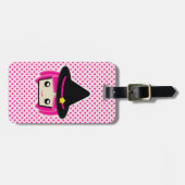 Kawaii Pink Haahaar Hexenmeisterschaftstags Gepäckanhänger (Vorderseite horizontal)
