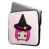 Kawaii Pink Haahaar Rotzunge Laptop-Sieb Laptopschutzhülle (Vorderseite Links)