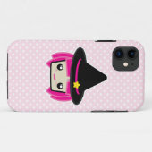 Kawaii Pink Haired Hexe iPhone Case (Rückseite (Horizontal))