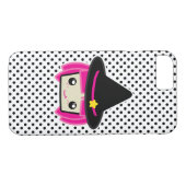 Kawaii Pink Haired Hexe iPhone Case (Rückseite (Horizontal))