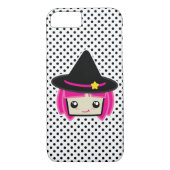 Kawaii Pink Haired Hexe iPhone Case (Rückseite)