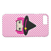 Kawaii Pink Haired Hexe iPhone Case (Rückseite (Horizontal))
