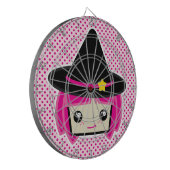 Kawaii Pink Haired Witz Dart Board Dartscheibe (Vorderseite Links)