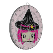 Kawaii Pink Haired Witz Dart Board Dartscheibe (Vorderseite Links)