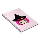 Kawaii Pink Haired-Witz-Notebook Notizblock (Rechte Seite)