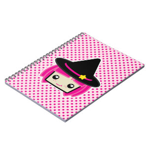 Kawaii Pink Haired-Witz-Notebook Notizblock