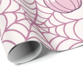 Kawaii Pink Halloween Ghosts & Pumpkin Geschenkpapier (Rolleneckpunkt)