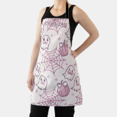 Kawaii Pink Halloween Ghosts & Pumpkin Schürze (InSitu)