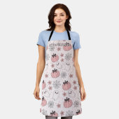 Kawaii Pink Halloween Ghosts & Pumpkins Schürze (Getragen)