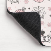 Kawaii Pink Halloween Muster mit Ghost, Pumpkin Mousepad (Ecke)