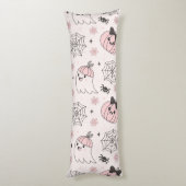 Kawaii Pink Halloween Muster mit Ghost, Pumpkin Seitenschläferkissen (Rückseite (Vertikal))