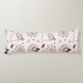 Kawaii Pink Halloween Muster mit Ghost, Pumpkin Seitenschläferkissen (Vorderseite)