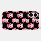 Kawaii Pink Kitty Cats Design Case-Mate iPhone Hülle (Rückseite (Horizontal))