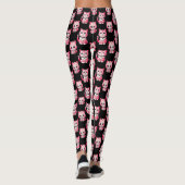 Kawaii Pink Kitty Cats Design Leggings (Rückseite)