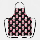 Kawaii Pink Kitty Cats Design Schürze (Vorderseite)