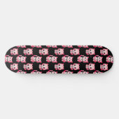 Kawaii Pink Kitty Cats Design Skateboard (Horizontal)