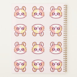 Kawaii Pink Kitty Daily Planner - Cute Coquette  Planer