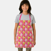 Kawaii pink pattern with strawberry ice cream schürze (Insitu)