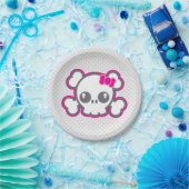 Kawaii Pink Ribbon Skull Paper Teller (Party)